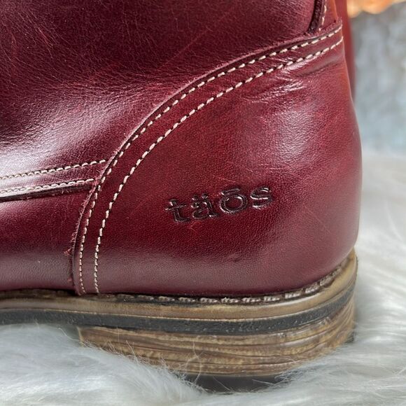 Taos Cutie Boots in Deep Red Size 10 - Picture 10 of 13
